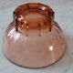 Set of 9 glasses of pink art deco glass champagne