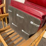 Pair of Baumann leather armchairs
