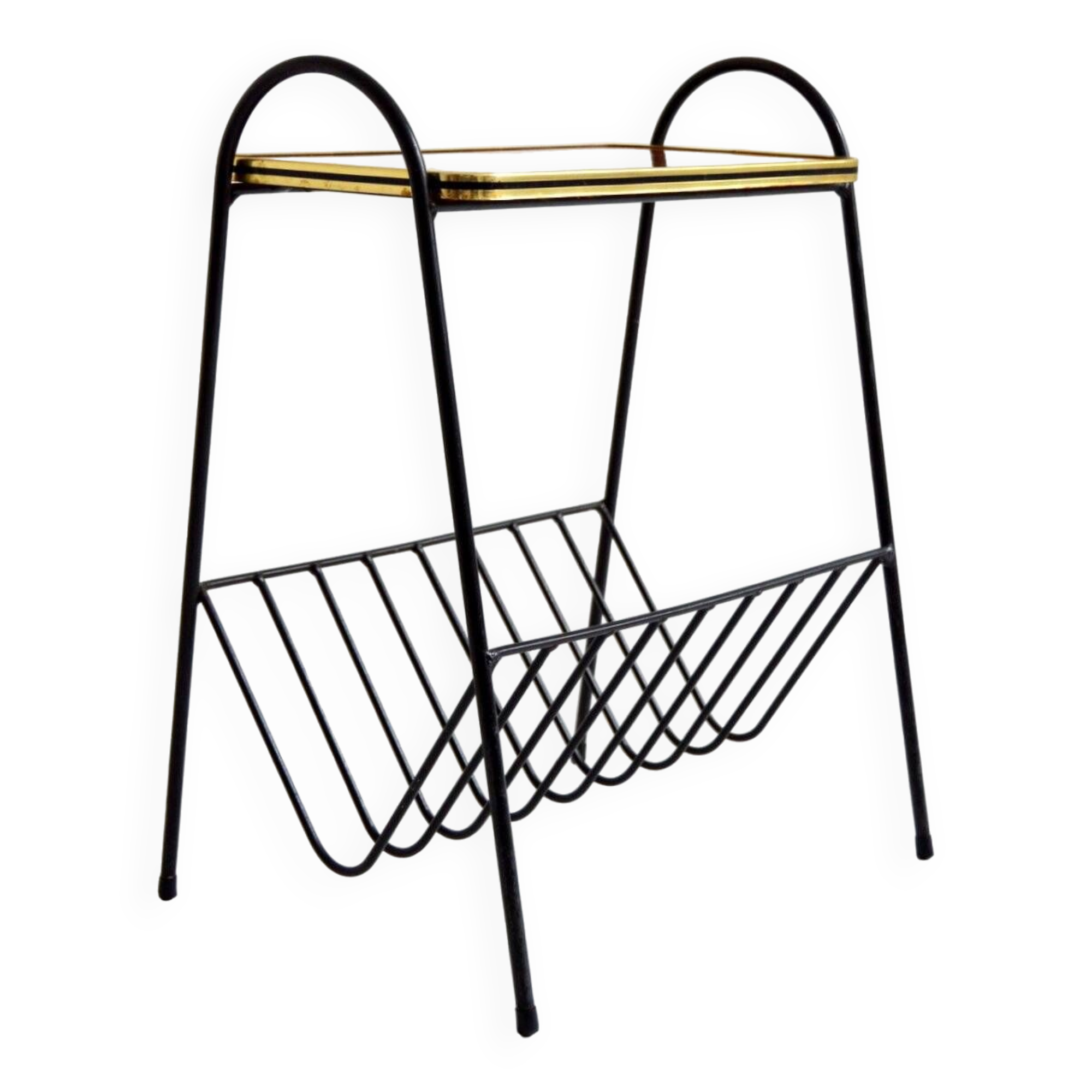 Vintage side table / magazine rack 1950 – 1960s