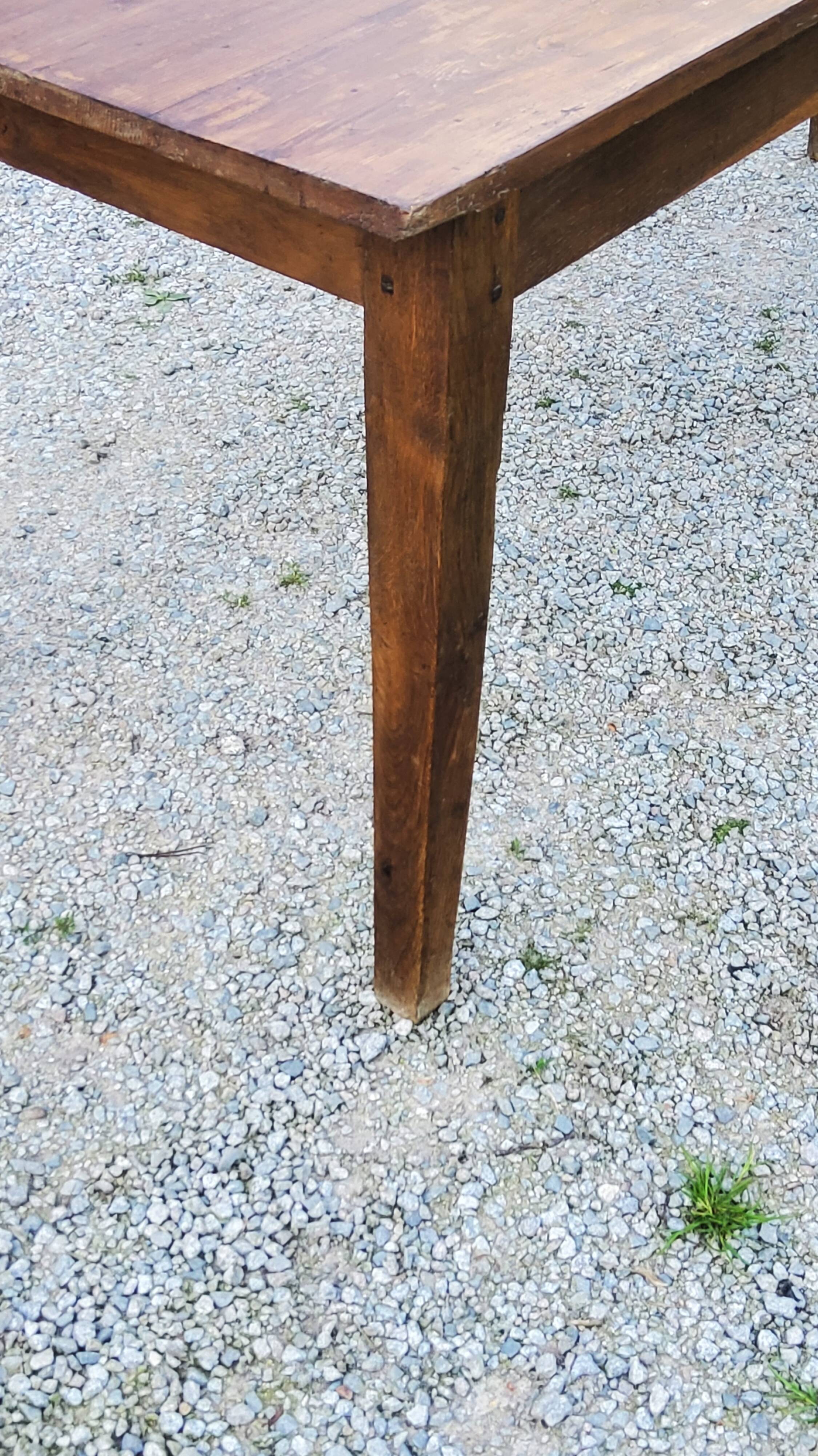 Old farm table spindle legs 195cm