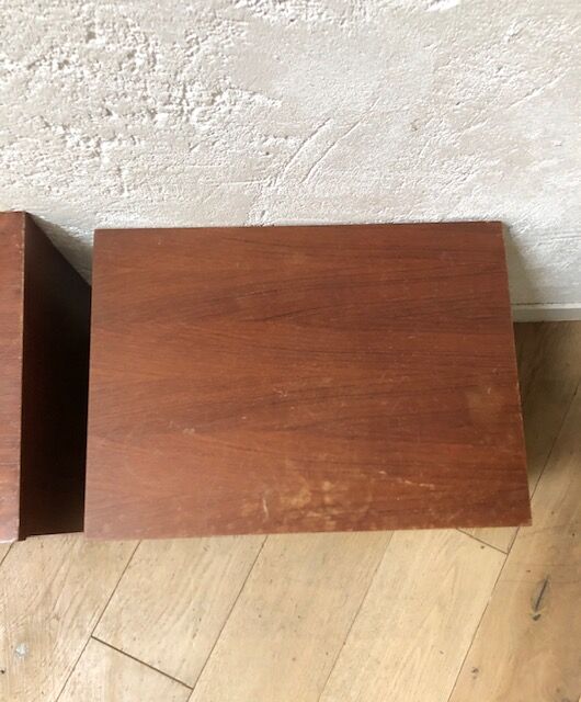 2 vintage bedside tables