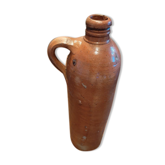 Bottle in stoneware varnished handle dp01021f202 old vintage