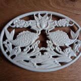 Cast iron fish trivet