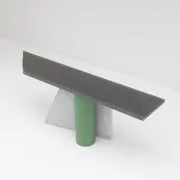 Lella et Massimo Vignelli — Console en ardoise et marbre “Ambiguità” 1983