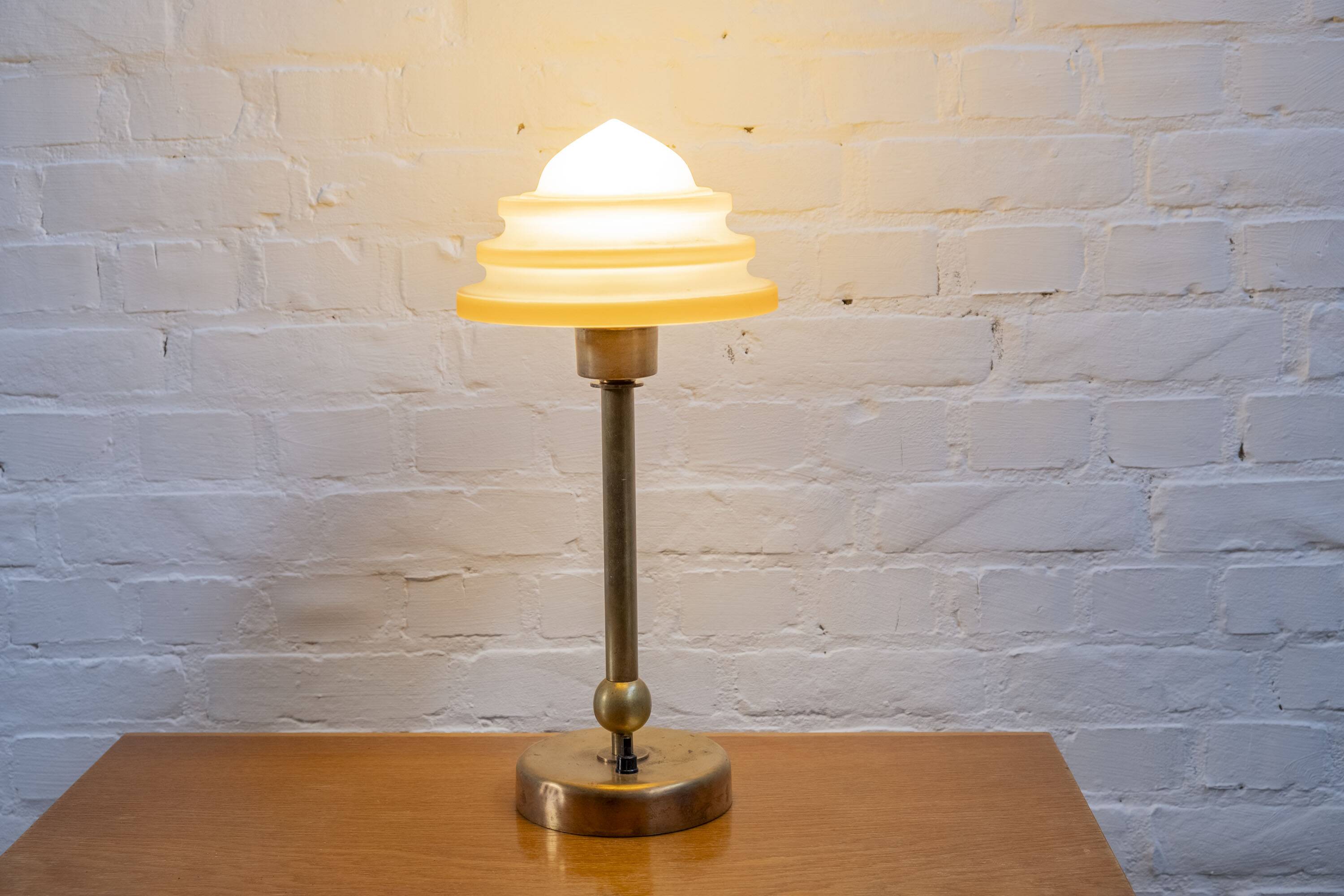 Rare Fog & Mørup table lamp, 1940s Denmark