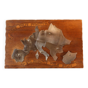 Planisphère en bois