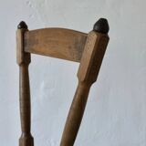 4 brutalist sculptural tripod dining chairs | 1970s