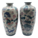 Pair of Baluster Vases Chinese Porcelain - Lotus & Carp - H35cm