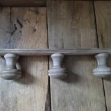 Coat rack patinated wood