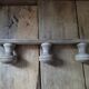 Coat rack patinated wood