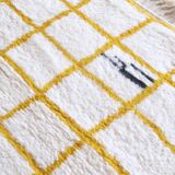 Tapis Contemporain Jaune et Blanc - 266 x 215 cm