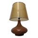 XL glazed ceramic living room lamp, France circa 1970
