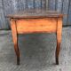 Antique solid cherry farmhouse table with 3 drawers and 2 pulls