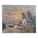 Landscape of Camargue - Oil on canvas