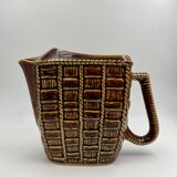 Ceramic pitcher with braided effect