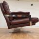 Swedish design 70s, Arne Norell sofa set, original upholstery, leather, chrome steel
