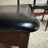 Series Set of 6 vintage Scandinavian rosewood chairs from the 1960s