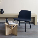Chaise lounge pour Muuto Visu par Kvadrat modèle 190 en noir