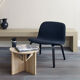 Muuto Visu lounge chair by Kvadrat Steelcut 190, in black