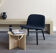 Muuto Visu lounge chair by Kvadrat Steelcut 190, in black