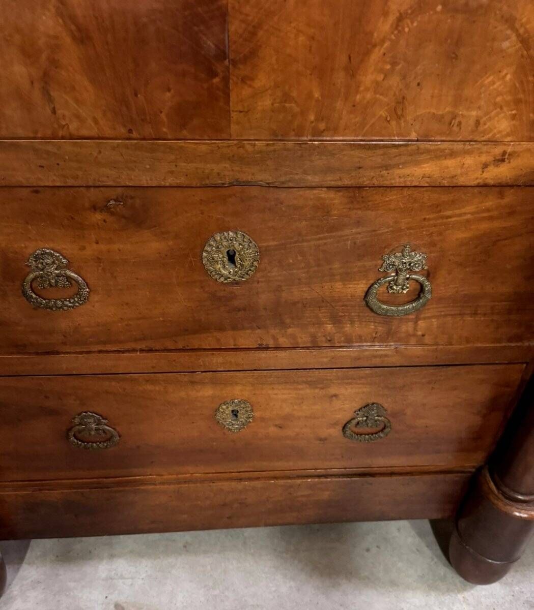 Empire period walnut secretary