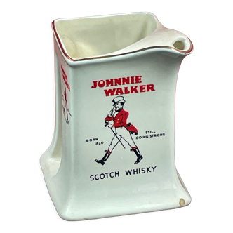 Pichet publicitaire whisky Johnnie Walker Moulin des Loups