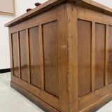 Oak and veneer counter or desk