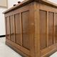 Oak and veneer counter or desk