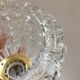 Vintage molded glass pendant lamp