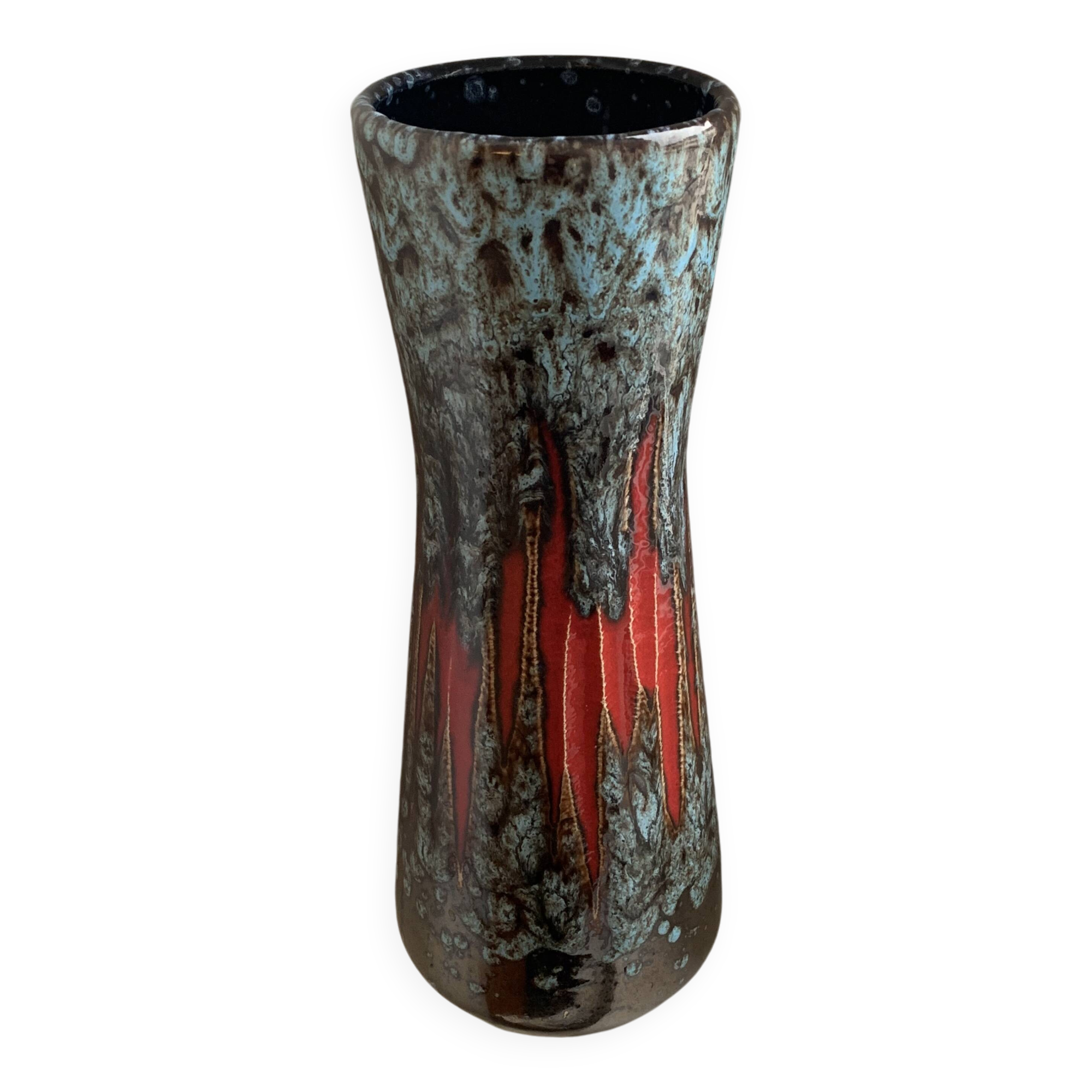 Vintage West Germany Fat Lava Vase