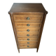 Louis XVI style chest of drawers – 7 drawers – solid wood and brass