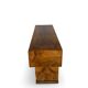 Italian burl walnut art deco console table, 1930s.