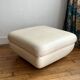 Leather pouf from the 70s/80s