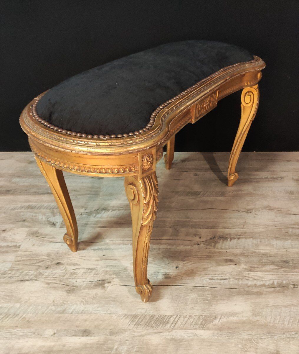 Louis XV kidney-shaped piano bench