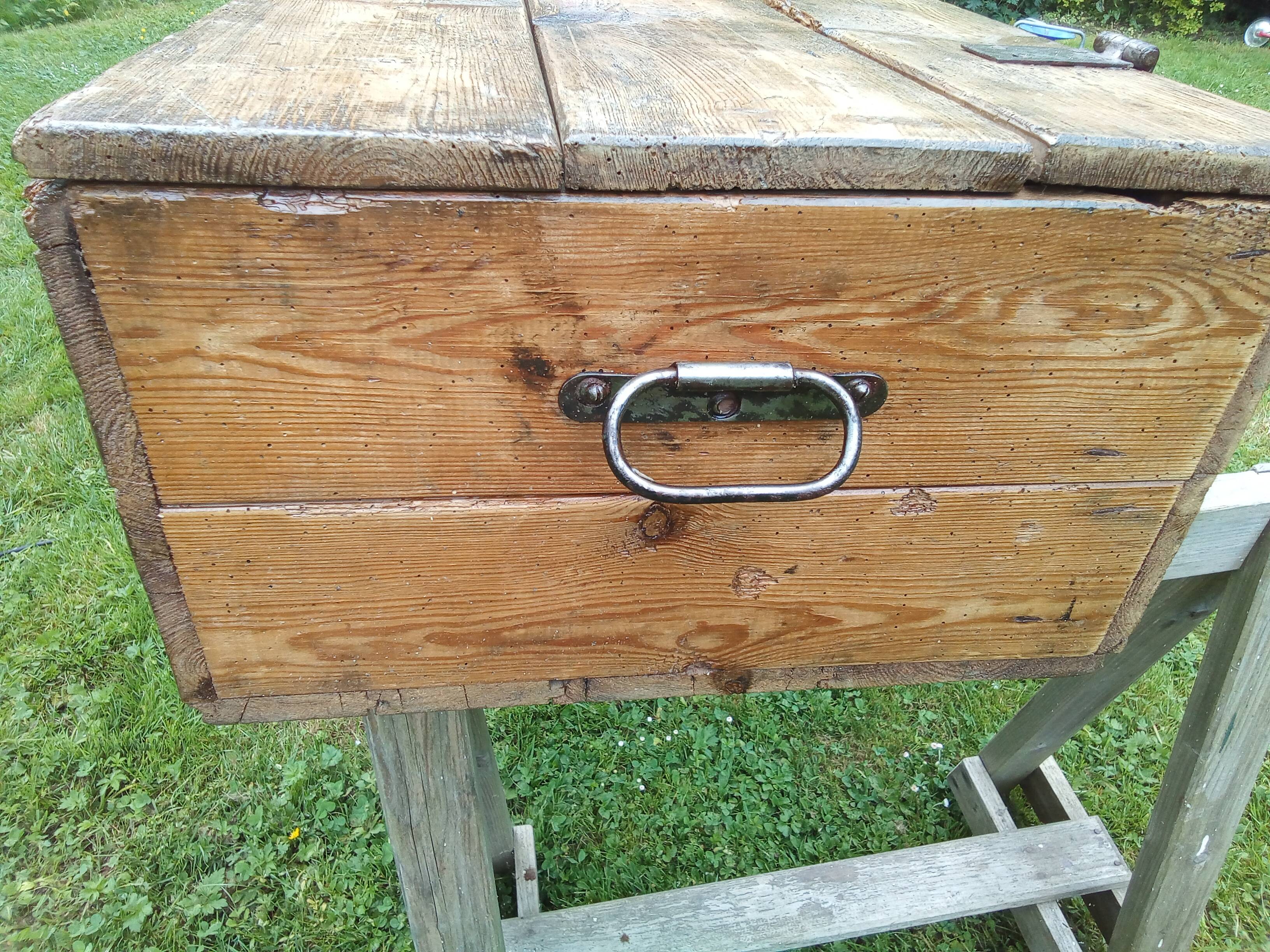 Splendid trunk of officer 1900 very imposing totally renovated