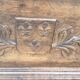 Coffre  héraldique 3 fleurs de lys blason