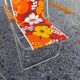 2 folding armchairs camping or beach vintage 70