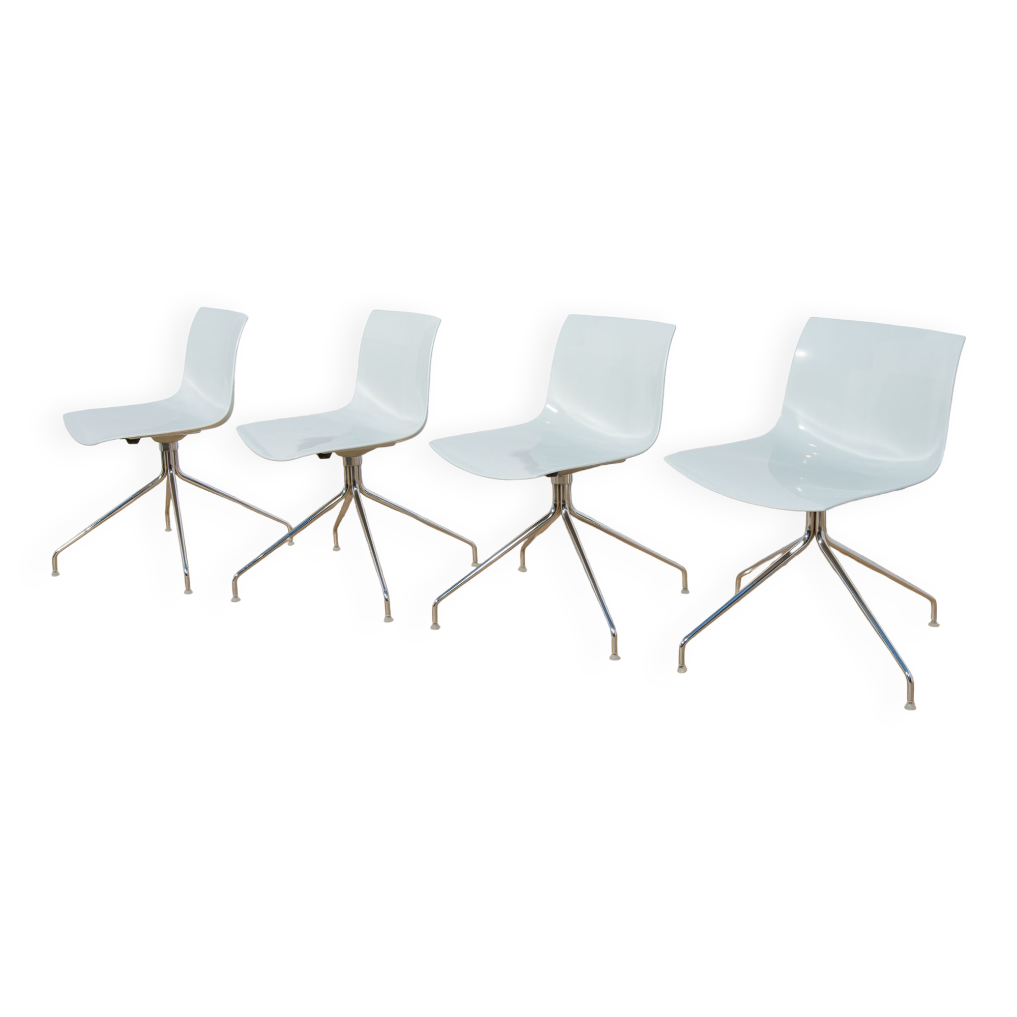 Catifa 53 Chairs Desk by Lievore Altherr Molina for Arper, 2000s, Set of 4