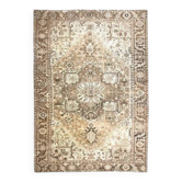 Tapis vintage persan fait main en laine et coton marron clair, années 1960