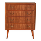 Scandinavian mahogany chest of drawers, 1950s
