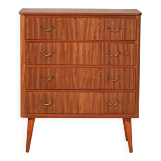 Scandinavian mahogany chest of drawers, 1950s
