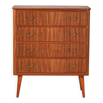 Scandinavian mahogany chest of drawers, 1950s