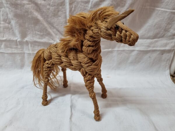 Cheval corde tressée de Kay Bojesen et Jorgen Bloch, 1960