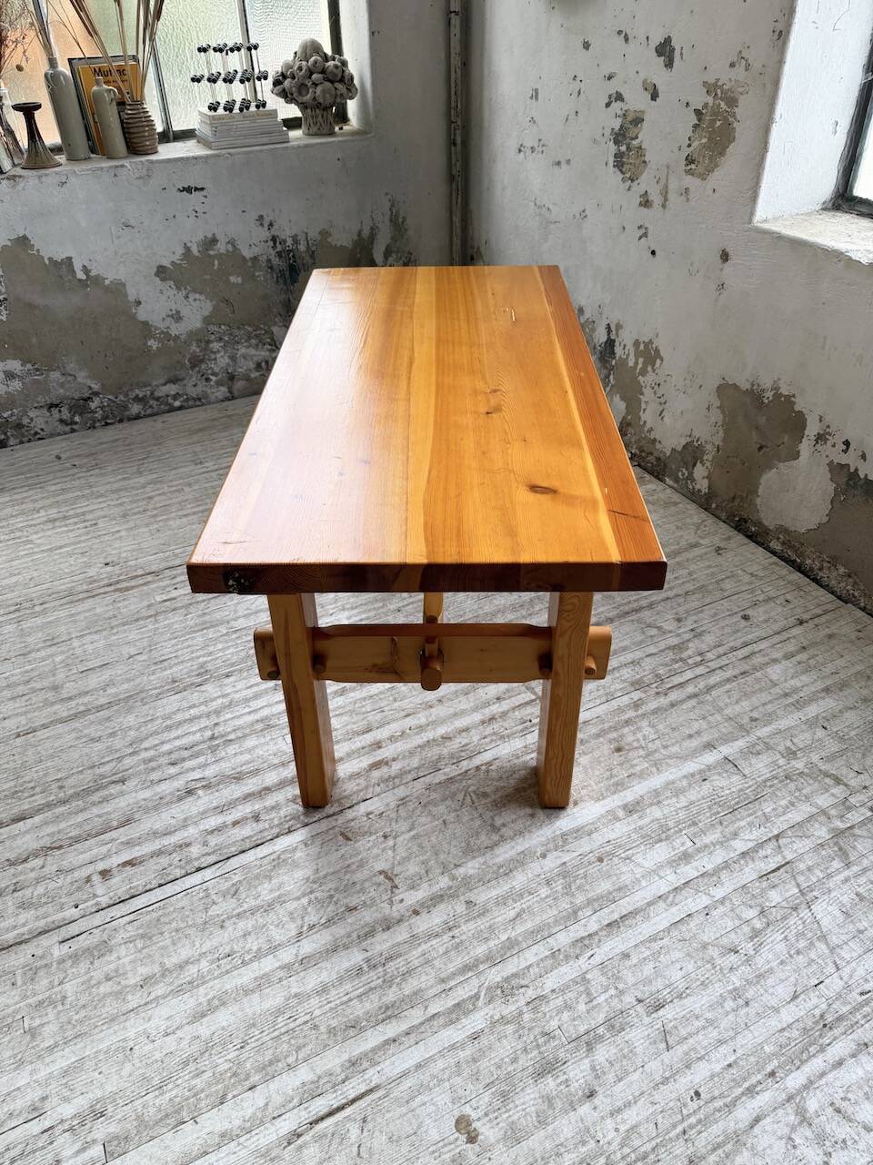 Farmhouse table, mountain furniture from the 50s