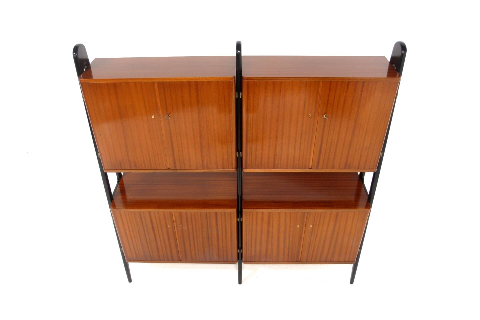Scandinavian "double" mahogany cabinet, Sweden, 1960