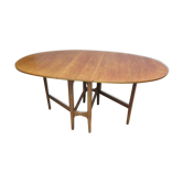 Table en teck dite "Gateleg"
