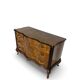 Commode italienne Art déco en loupe de noyer, années 1940-50
