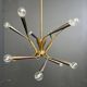 Mid-century Italian brass chandelier, 1960s