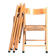 Vintage Italian straw folding chairs, set of 3