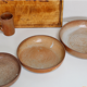 Set of trundle sandstone dishes